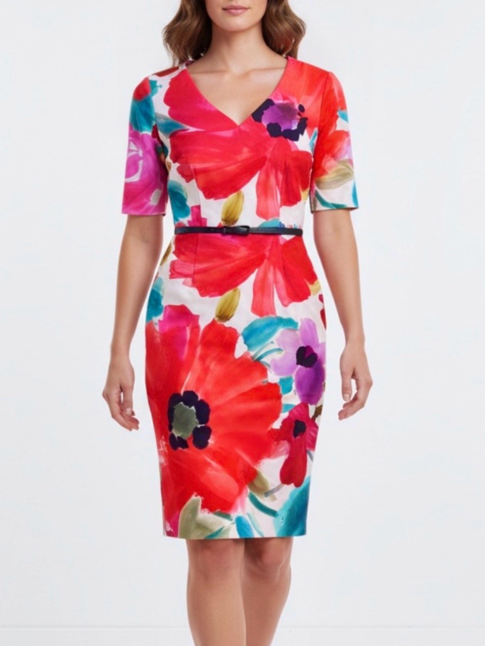 Trina Turk Midcentury Floral Sheath Dress